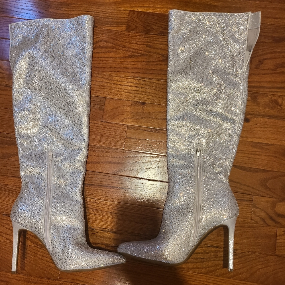 INC Saverina rhinestone boots
